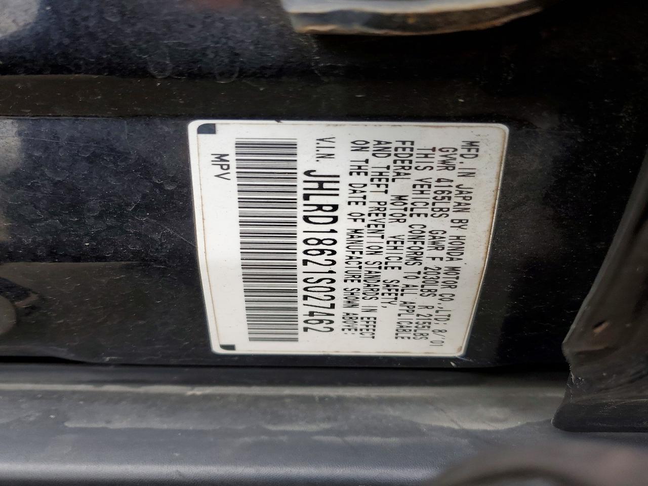 2001 HONDA CR-V EX photo 13
