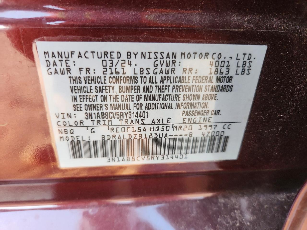 2024 NISSAN SENTRA SV photo 23