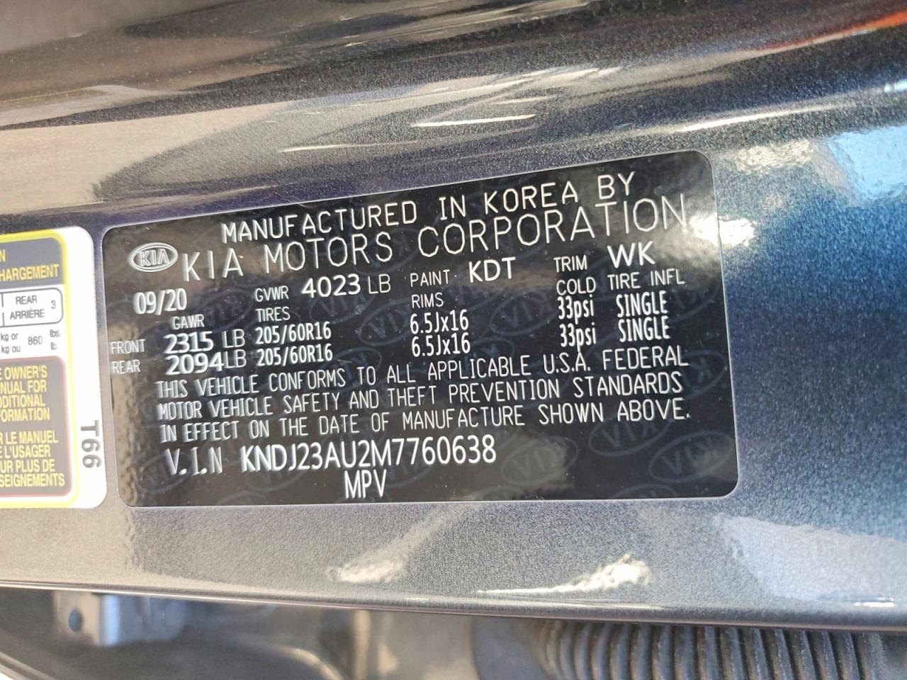 2021 KIA SOUL LX photo 12
