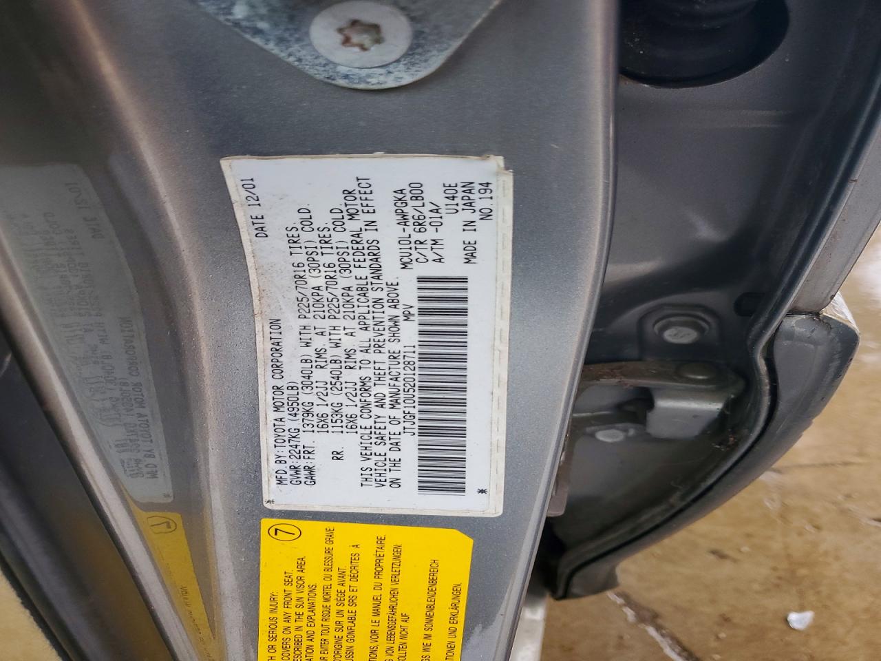 2002 LEXUS RX 300 photo 12
