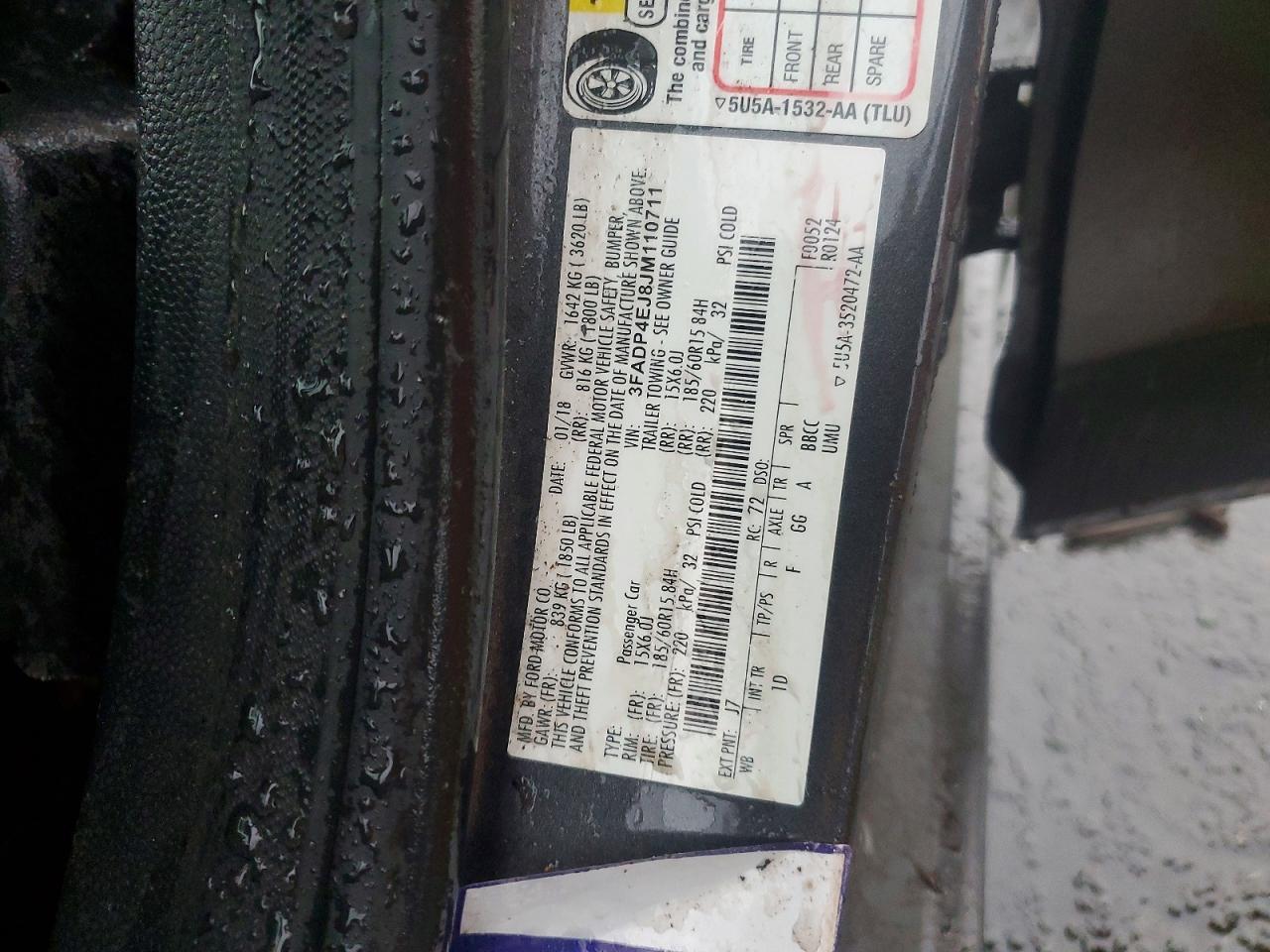 2018 FORD FIESTA SE photo 12