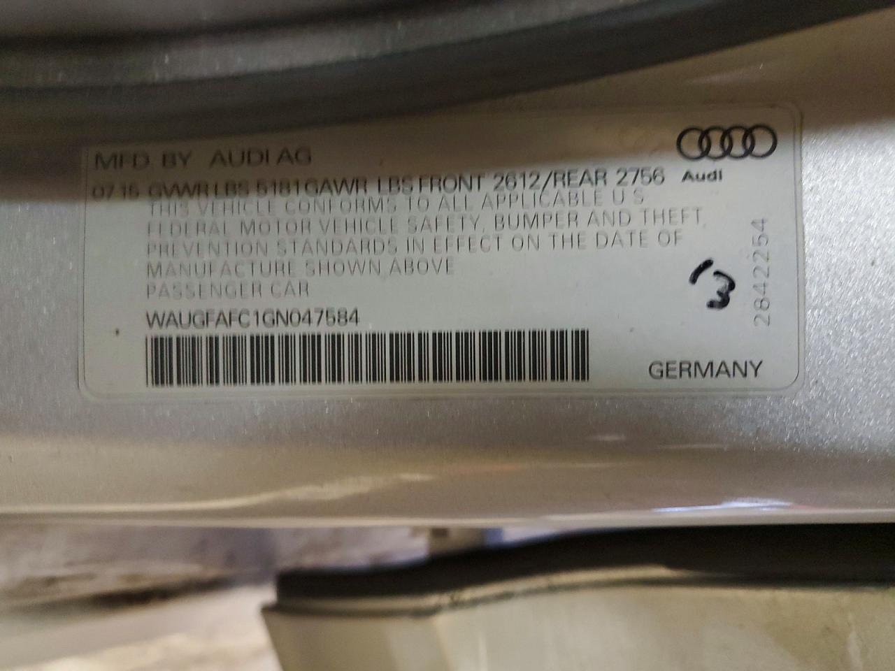2016 AUDI A6 PREMIUM PLUS photo 12