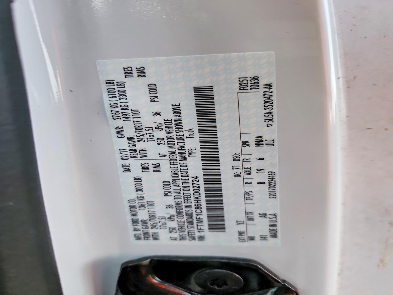 2017 FORD F150 photo 12