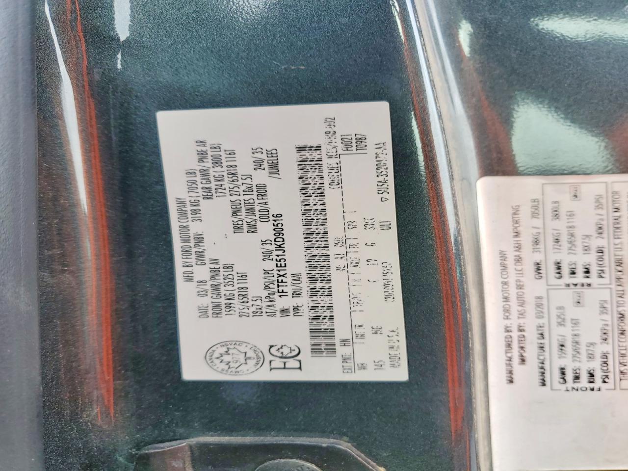 2018 FORD F150 SUPER CAB photo 12