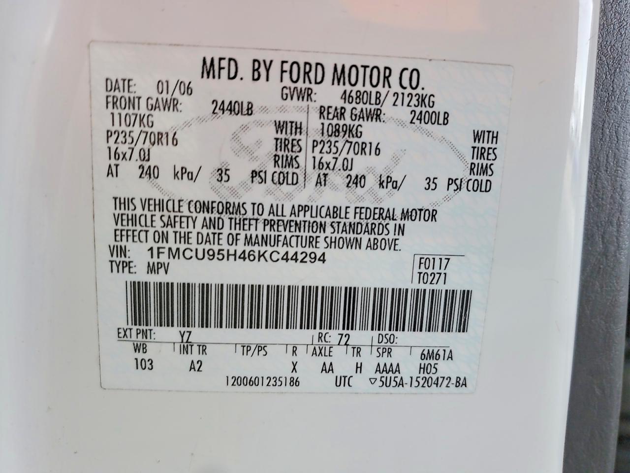 2006 FORD ESCAPE HEV photo 12