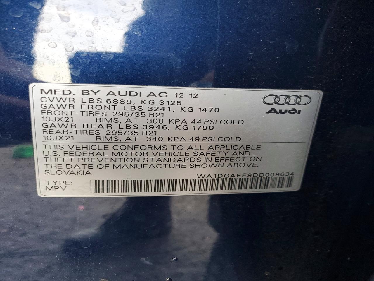 2013 AUDI Q7 PRESTIGE photo 13
