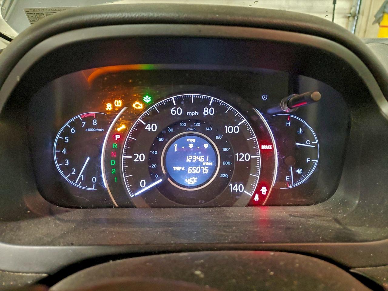 2012 HONDA CR-V EXL photo 9