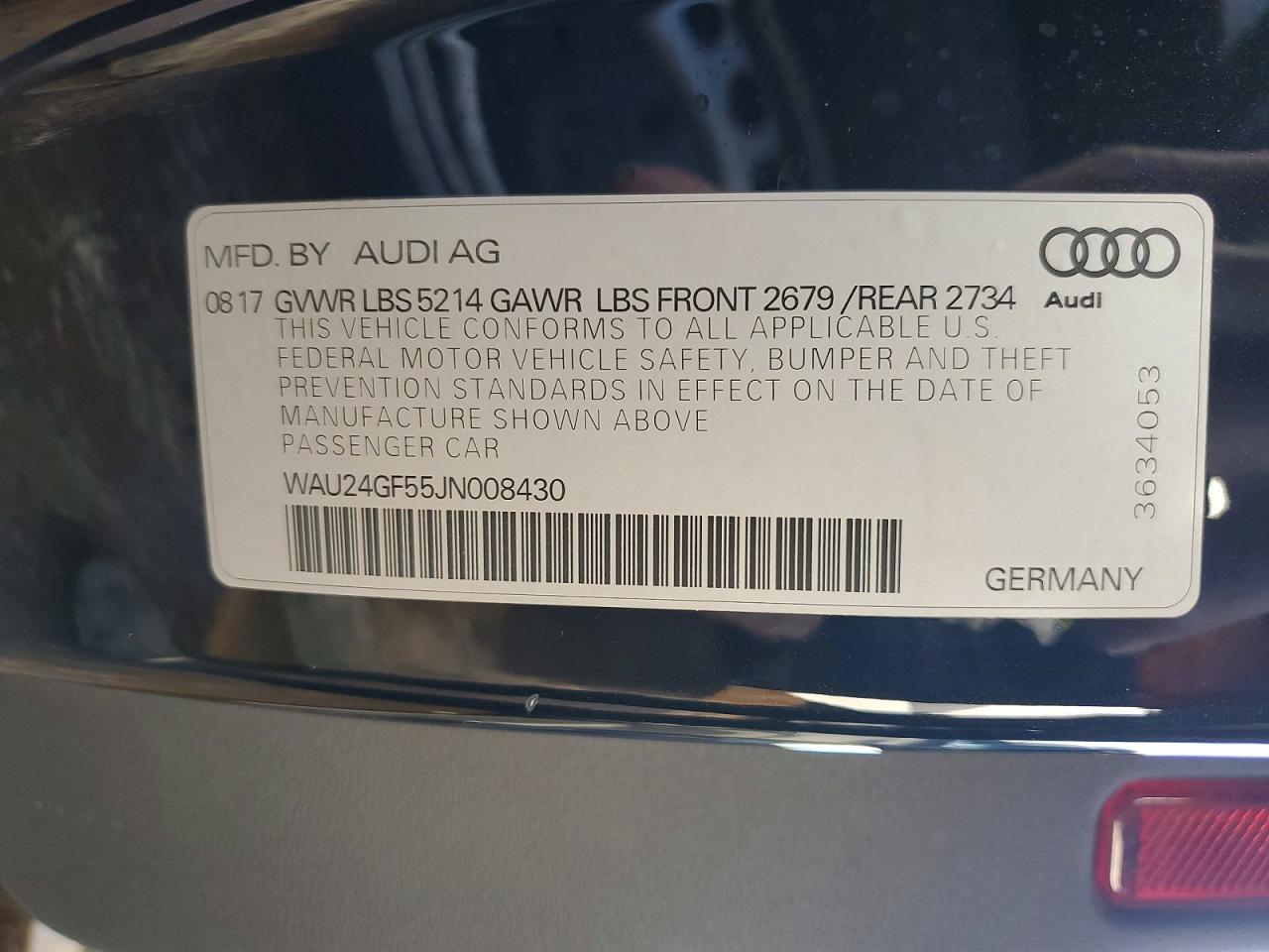 2018 AUDI S5 PRESTIGE photo 23