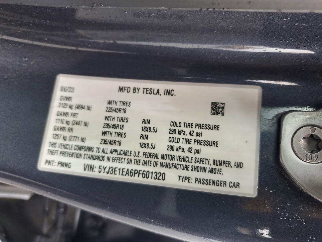 2023 TESLA MODEL 3 photo 12