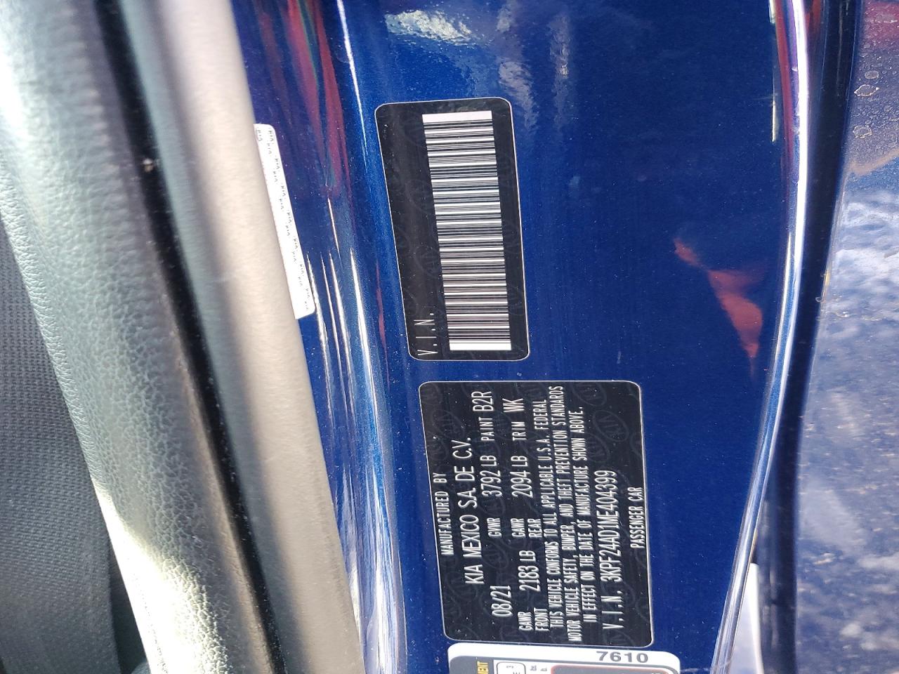 2021 KIA FORTE FE photo 13