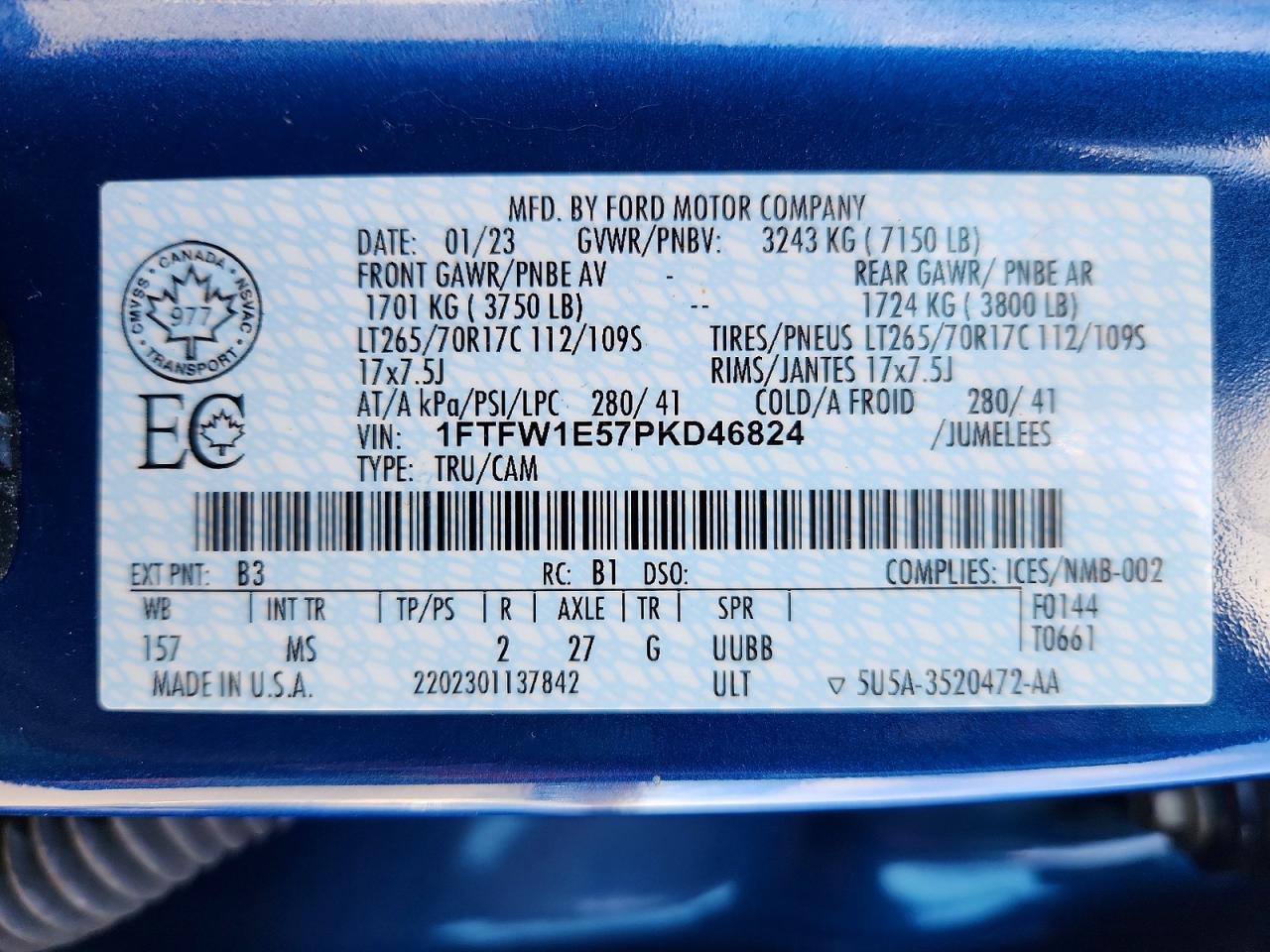 2023 FORD F150 SUPERCREW photo 12