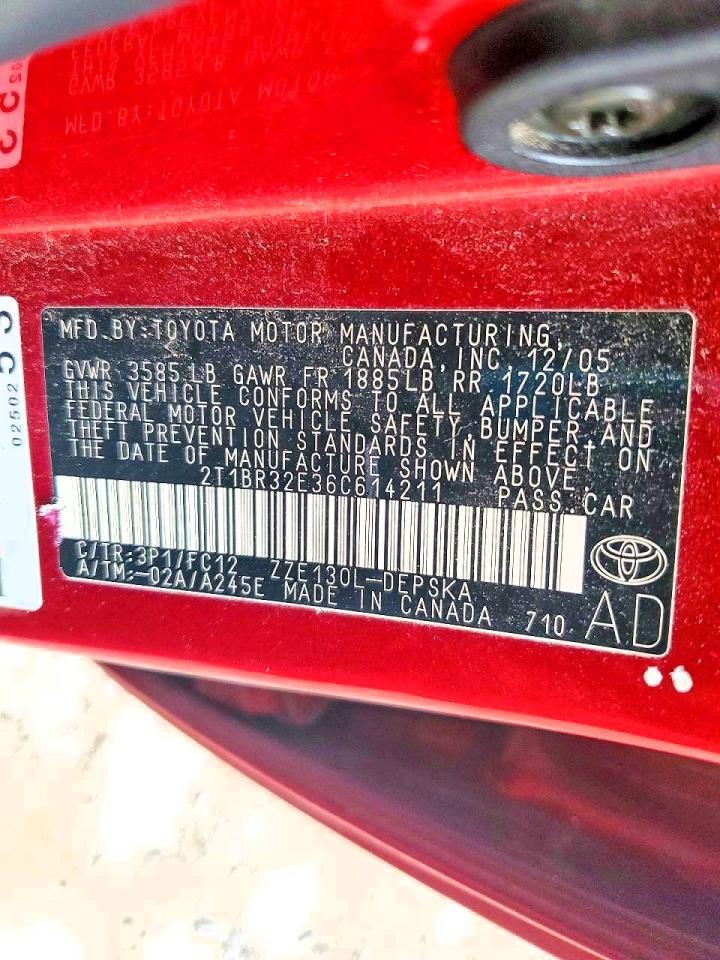 2006 TOYOTA COROLLA CE photo 12