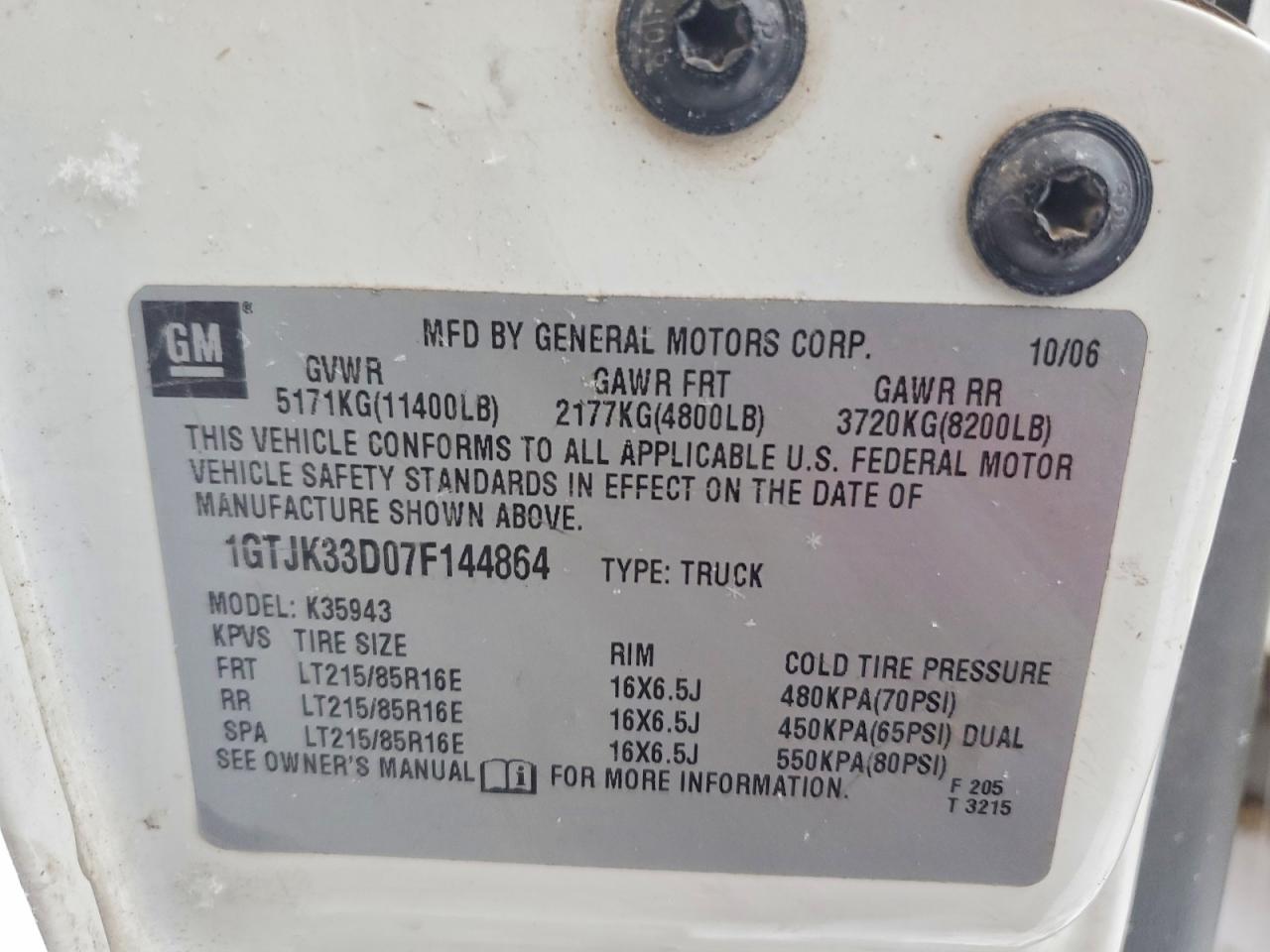 2007 GMC NEW SIERRA K3500 photo 12