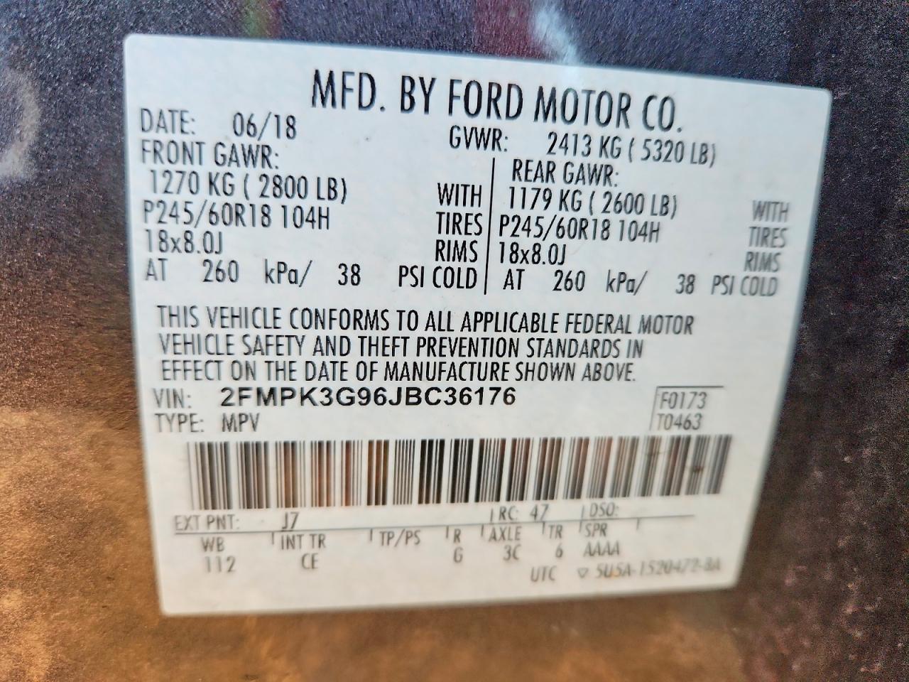 2018 FORD EDGE SE photo 14