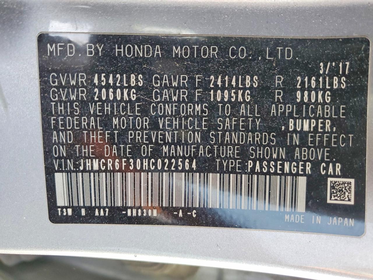 2017 HONDA ACCORD HYBRID photo 13