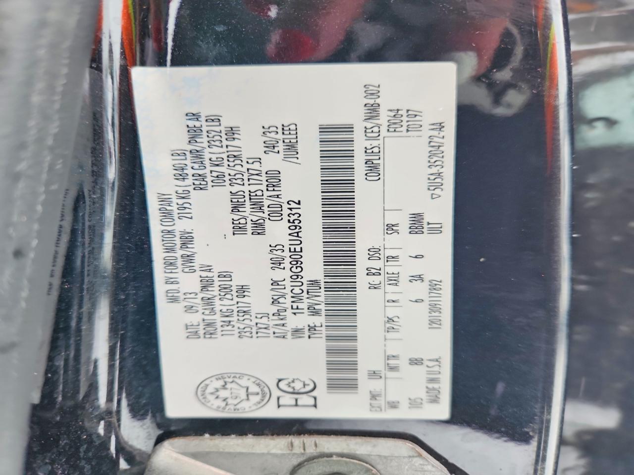 2014 FORD ESCAPE SE photo 12