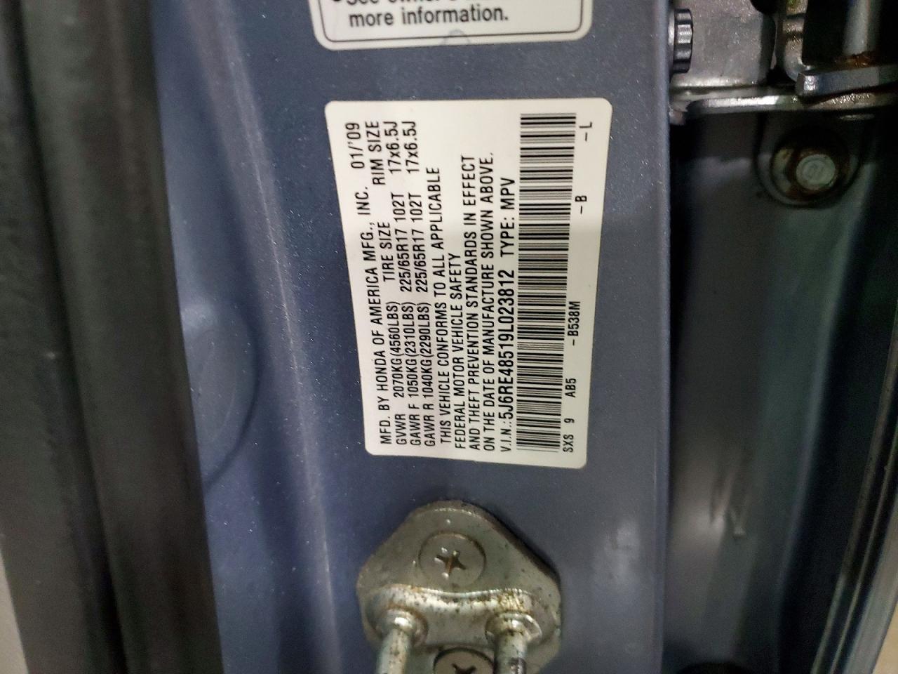 2009 HONDA CR-V EX photo 13