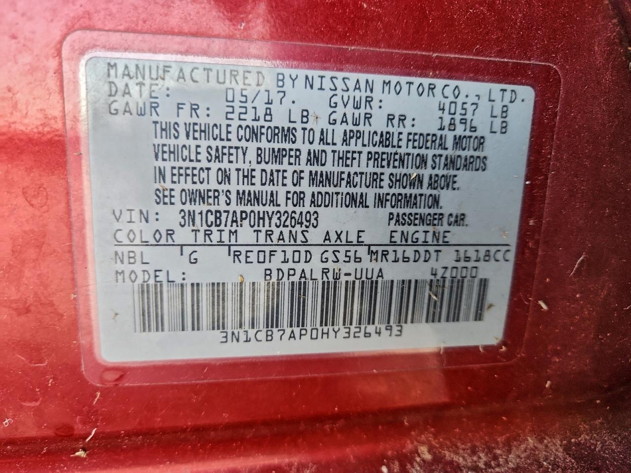 2017 NISSAN SENTRA SR TURBO photo 12