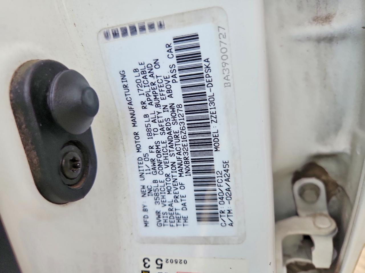 2006 TOYOTA COROLLA CE photo 13