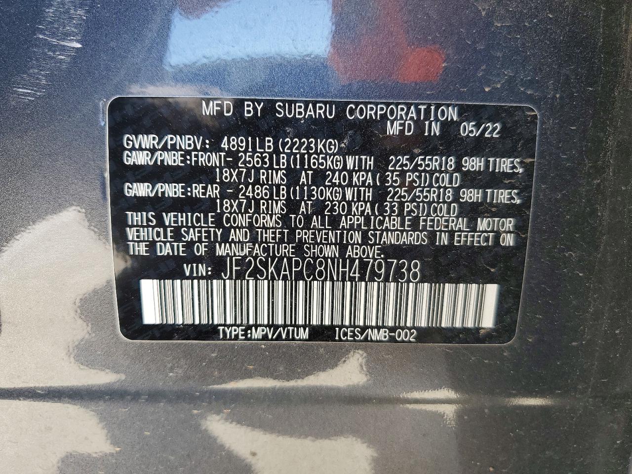 2022 SUBARU FORESTER LIMITED photo 13