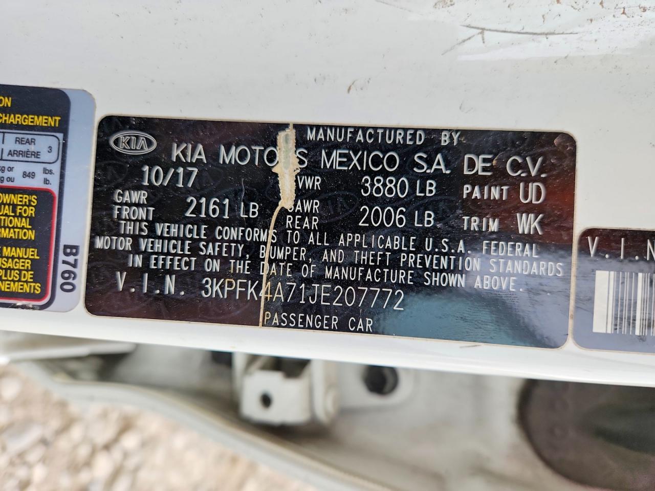 2018 KIA FORTE LX photo 13