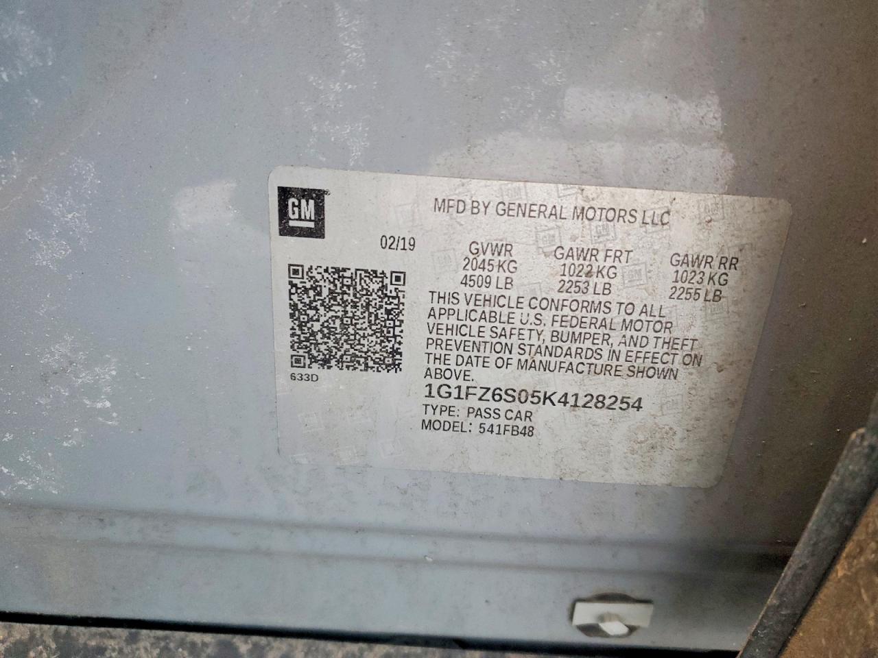 2019 CHEVROLET BOLT EV PREMIER photo 13