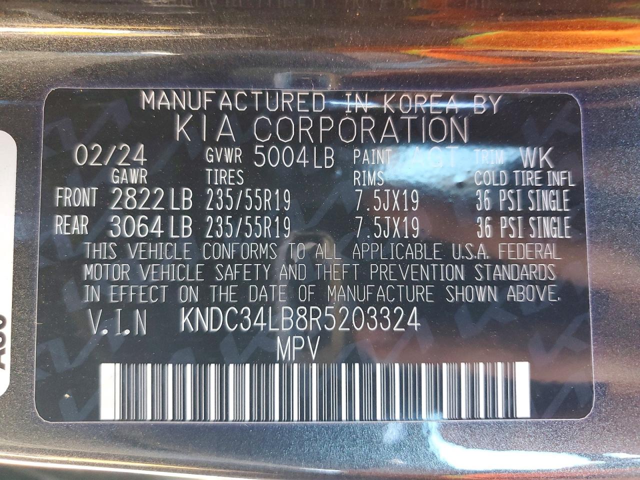 2024 KIA EV6 LIGHT photo 14