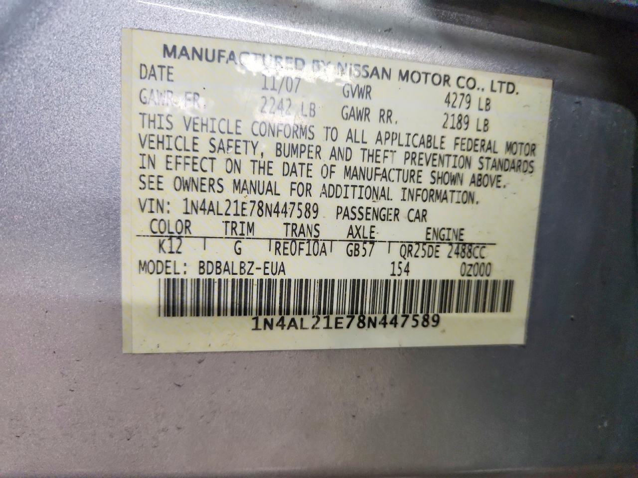 2008 NISSAN ALTIMA 2.5 photo 13