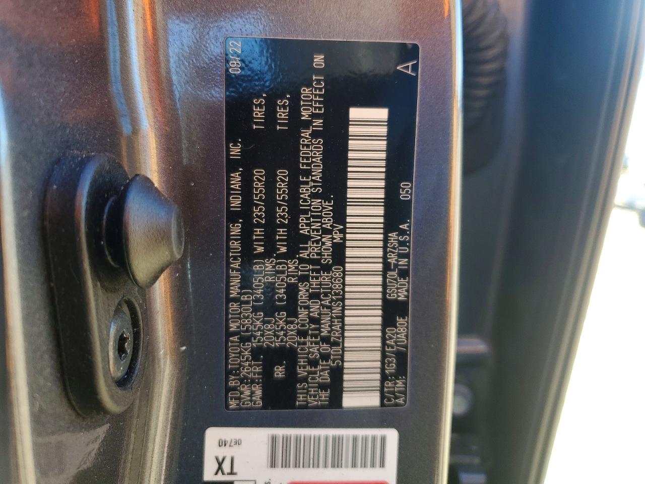 2022 TOYOTA HIGHLANDER XSE photo 14