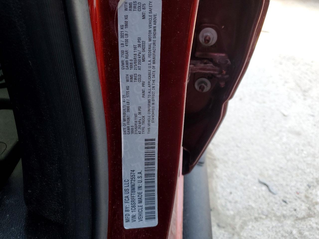 2021 RAM 1500 BIG HORN/LONE STAR photo 12