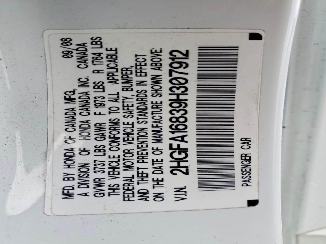 2009 HONDA CIVIC EX photo 12