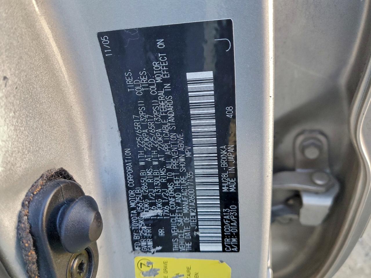 2006 TOYOTA HIGHLANDER HYBRID photo 12