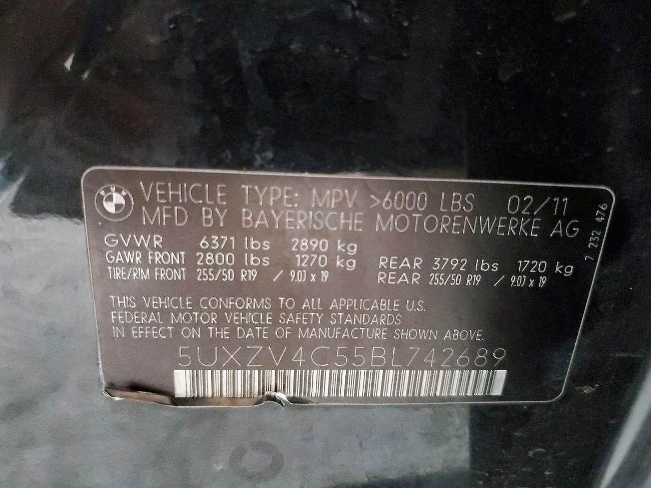 2011 BMW X5 XDRIVE35I photo 13