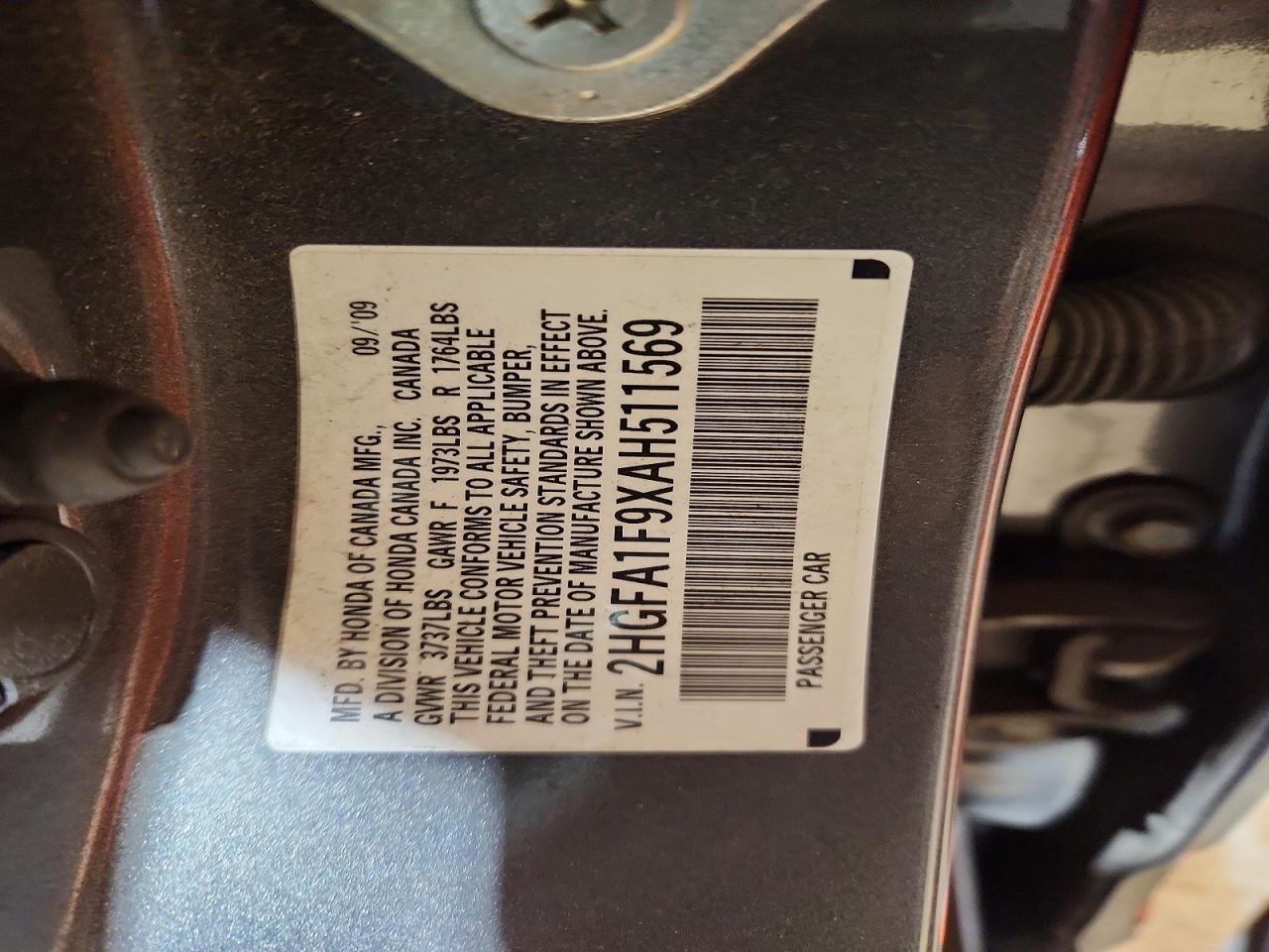 2010 HONDA CIVIC EXL photo 34