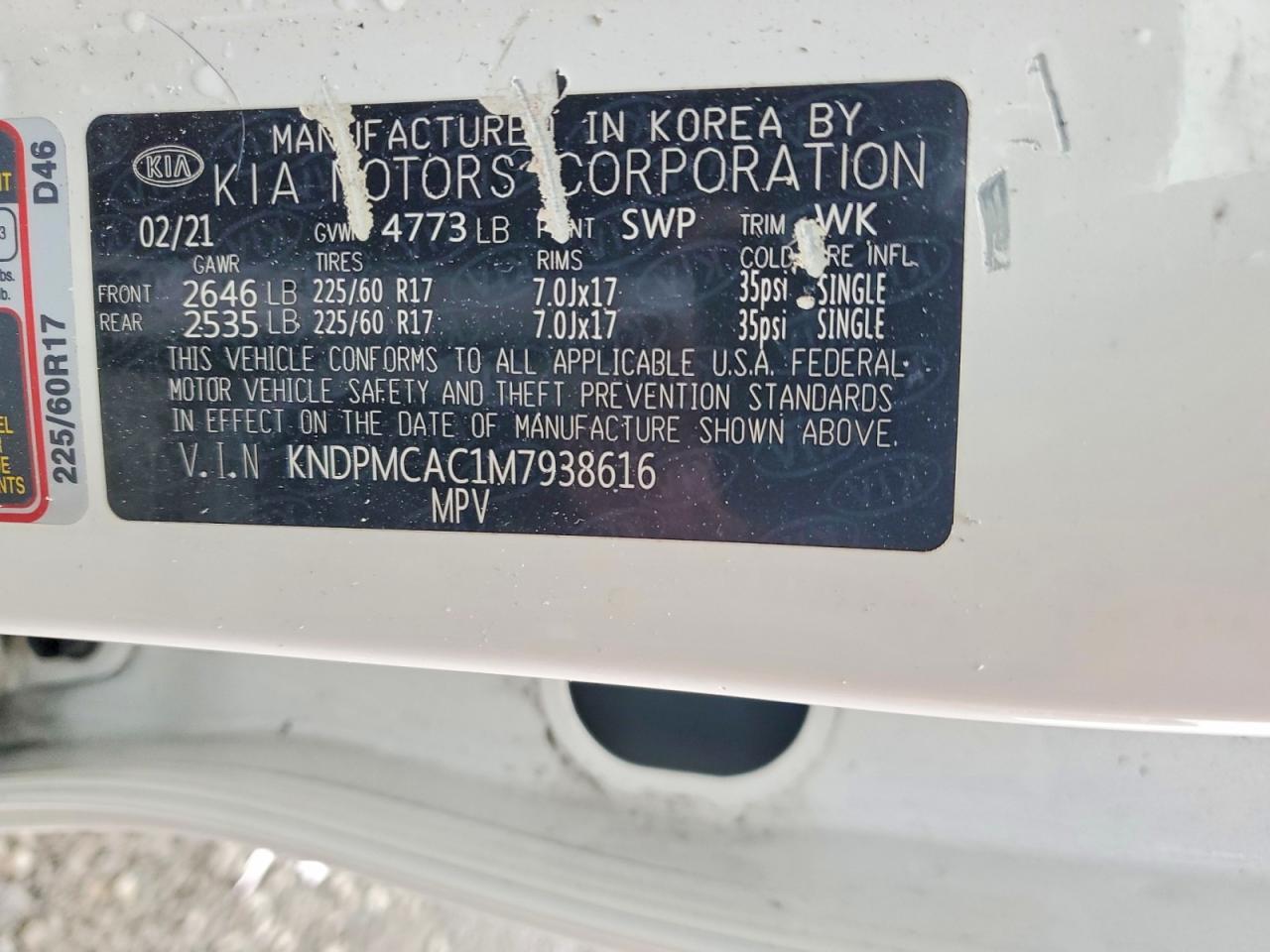 2021 KIA SPORTAGE LX photo 13