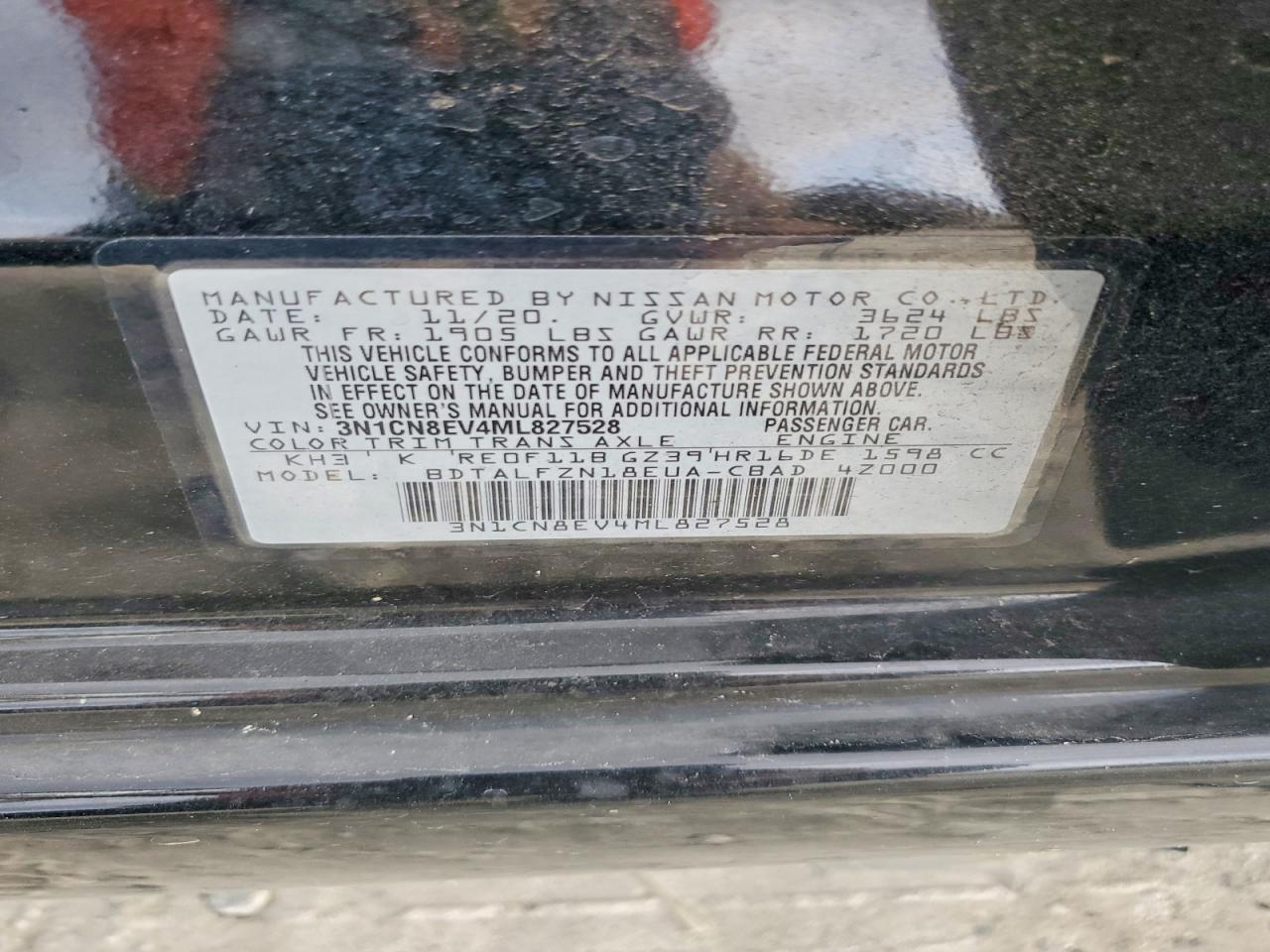 2021 NISSAN VERSA SV photo 12