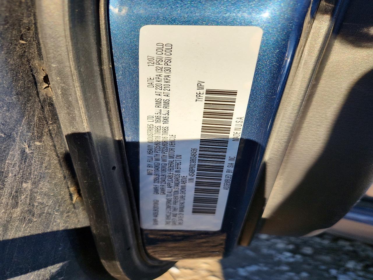 2008 SUBARU OUTBACK photo 34