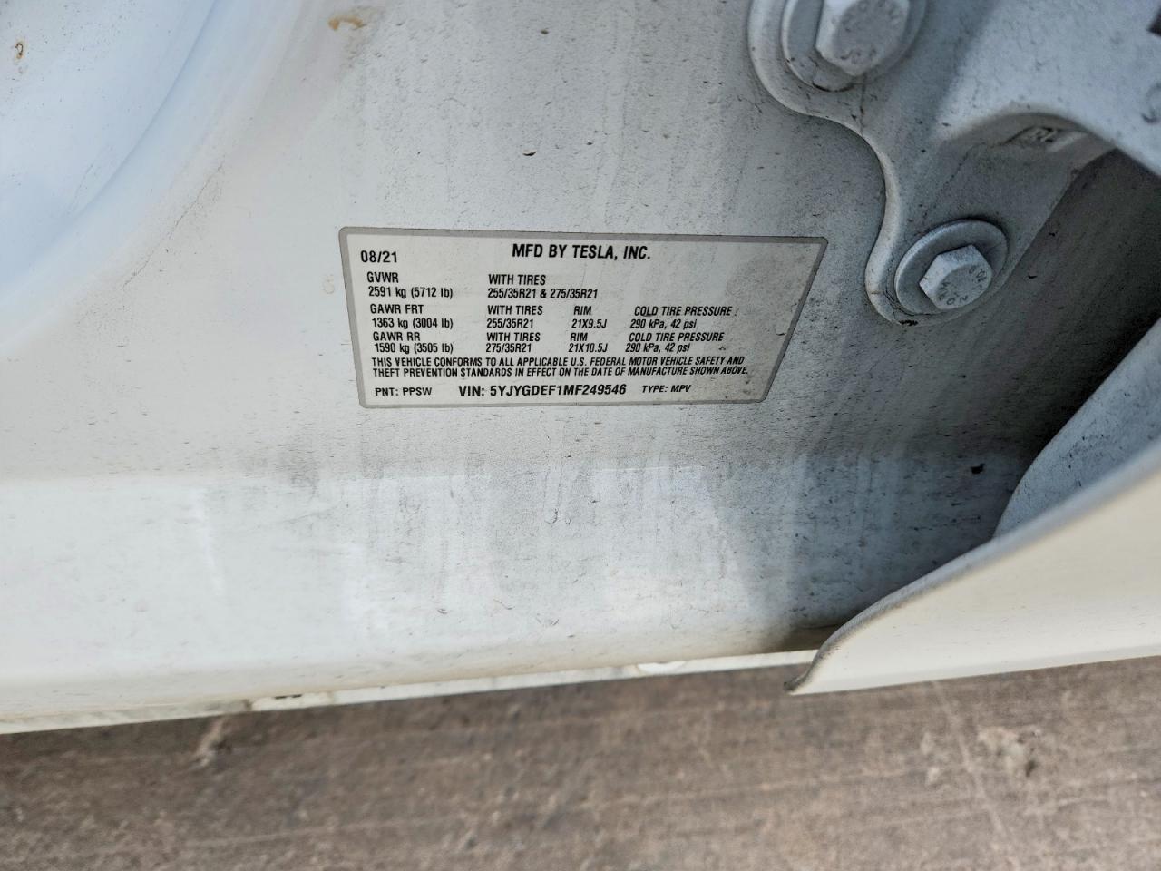2021 TESLA MODEL Y photo 13