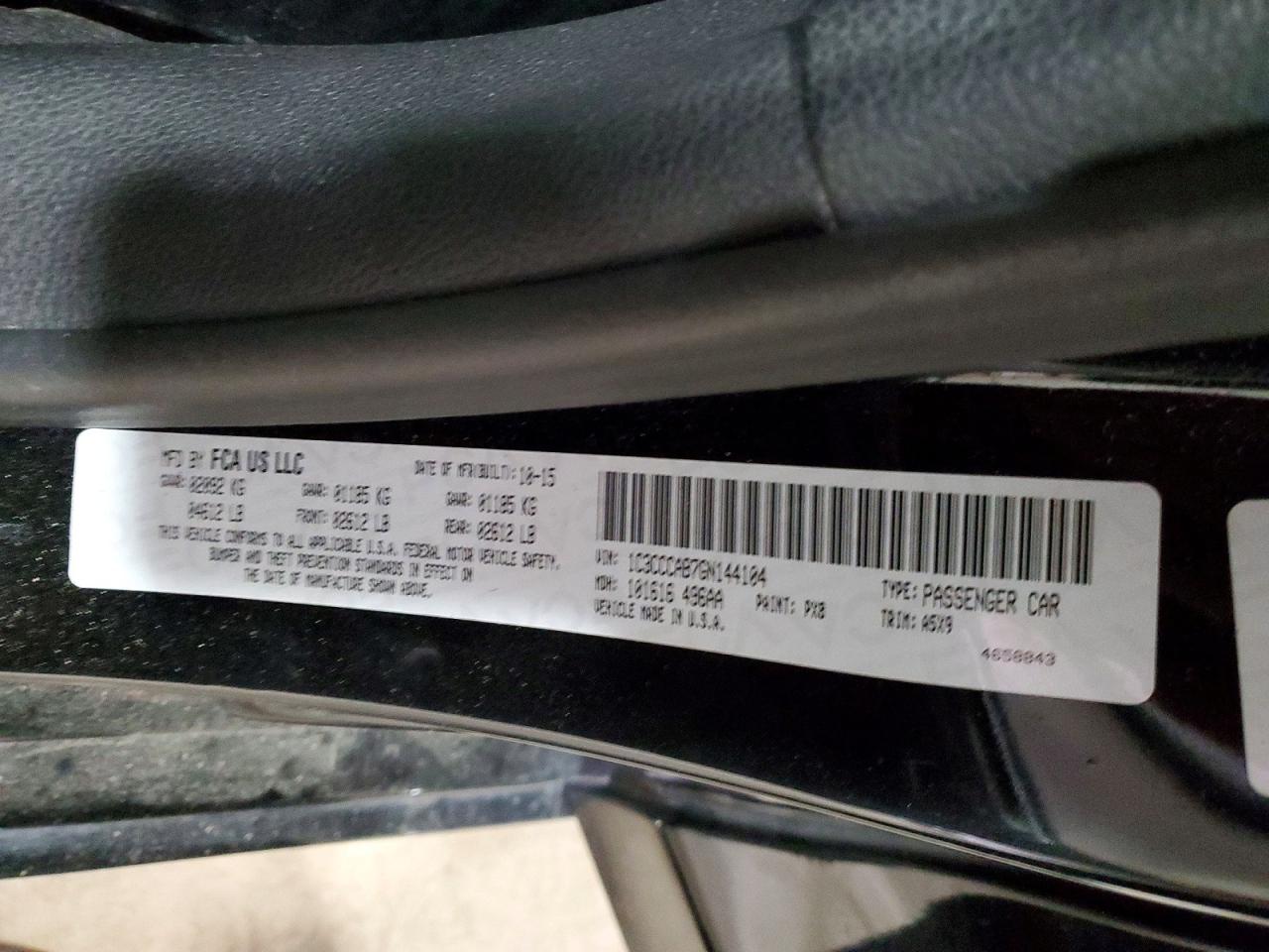 2016 CHRYSLER 200 LIMITED photo 25