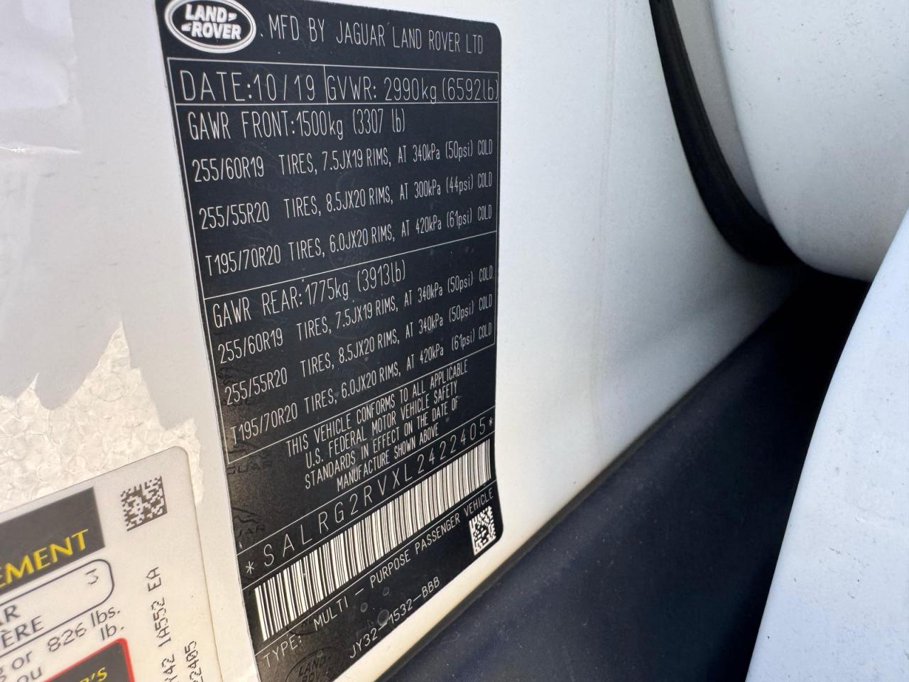 2020 LAND ROVER DISCOVERY SE photo 10