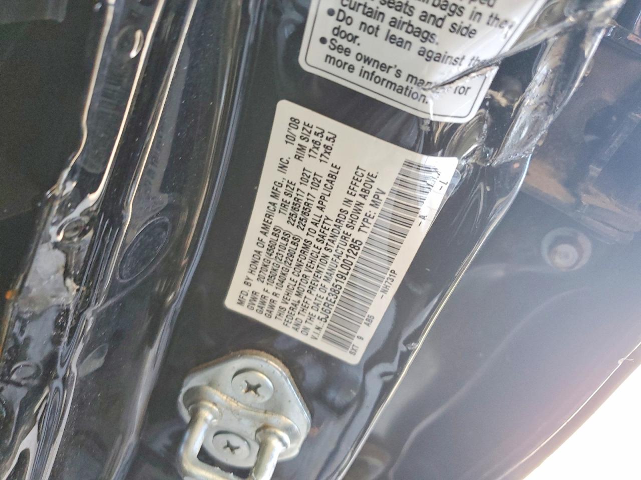 2009 HONDA CR-V EX photo 12