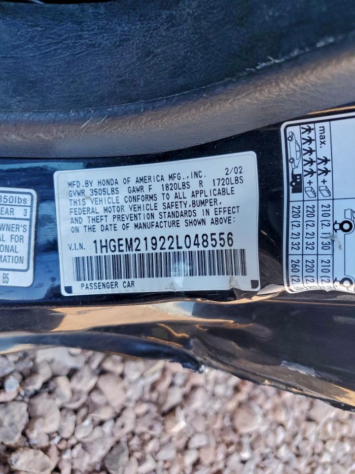 2002 HONDA CIVIC EX photo 12