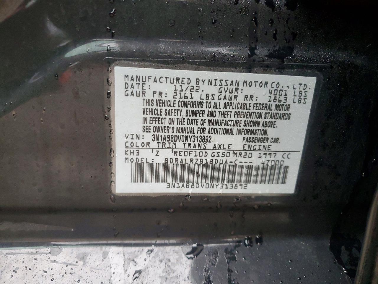 2022 NISSAN SENTRA SR photo 34
