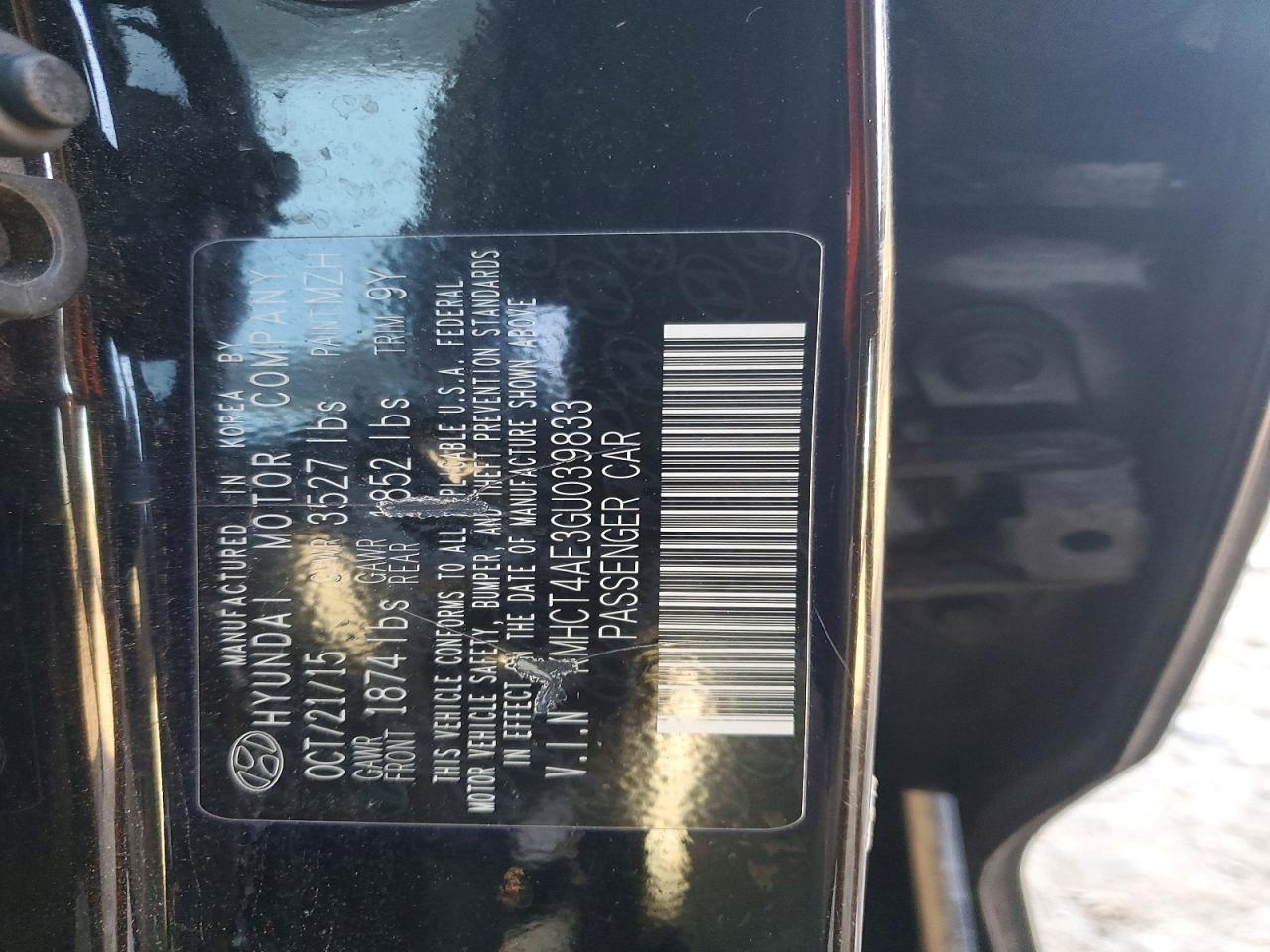 2016 HYUNDAI ACCENT SE photo 12