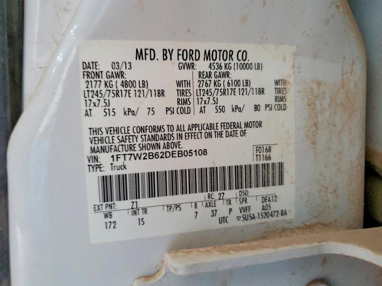 2013 FORD F250 SUPER DUTY photo 12