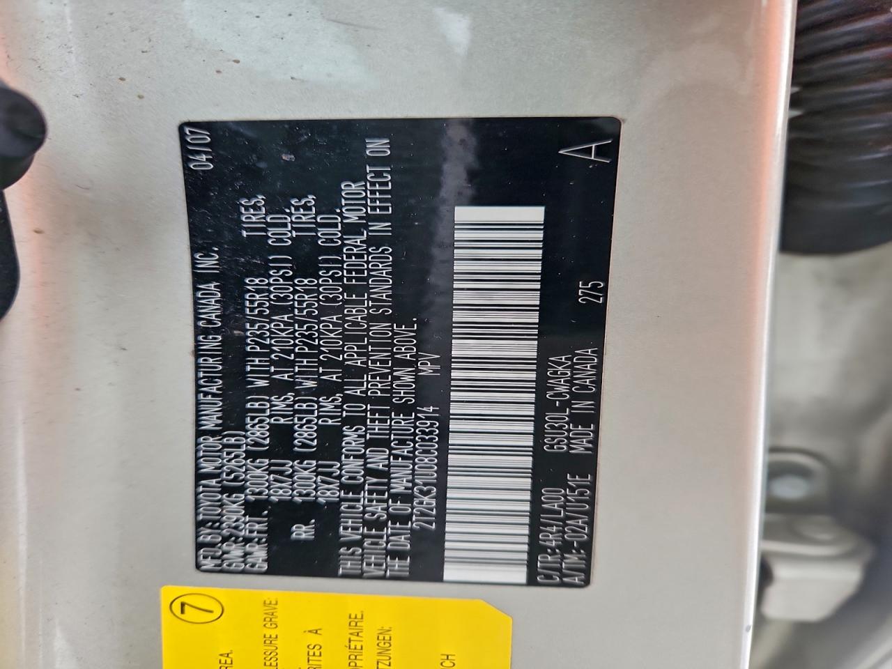 2008 LEXUS RX 350 photo 12