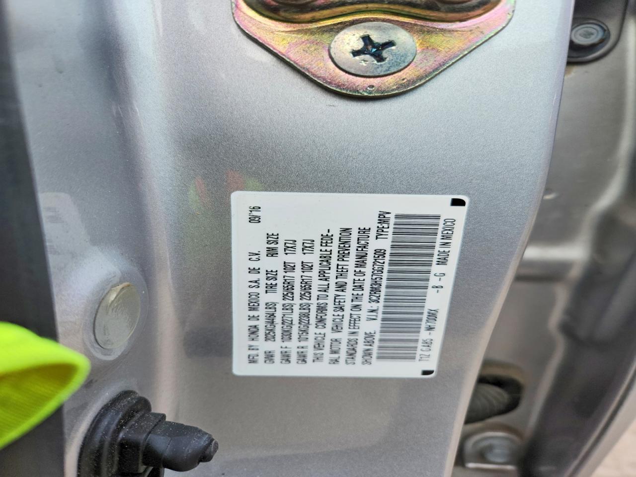 2016 HONDA CR-V EX photo 13