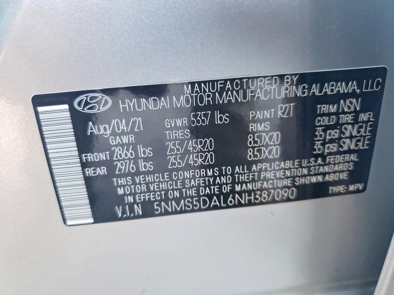 2022 HYUNDAI SANTA FE CALLIGRAPHY photo 12