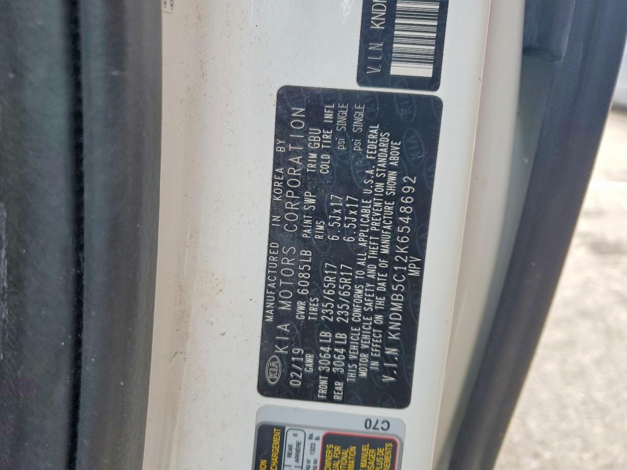2019 KIA SEDONA LX photo 12