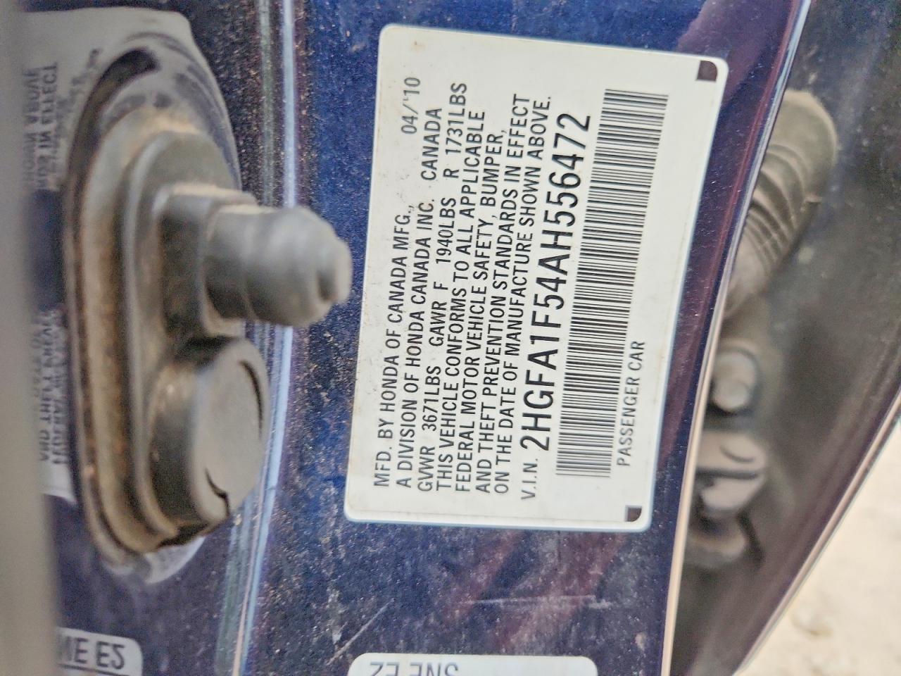2010 HONDA CIVIC LX photo 13